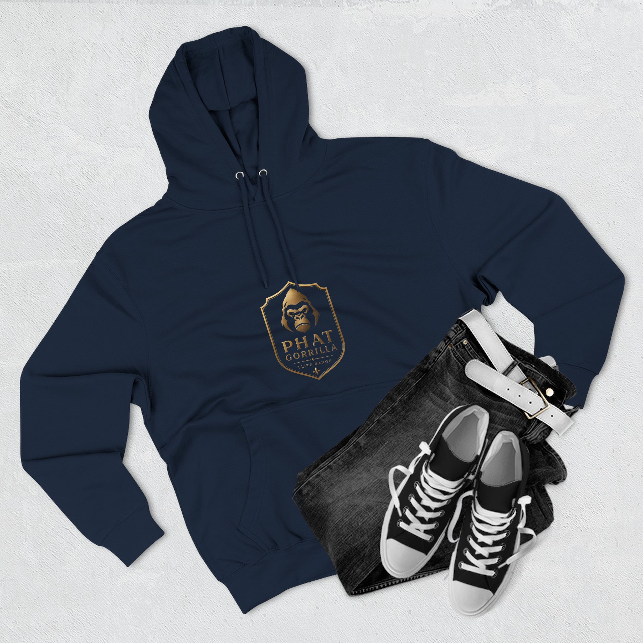 Phat Gorrilla Elite Black Shield Hoodie - Image 11