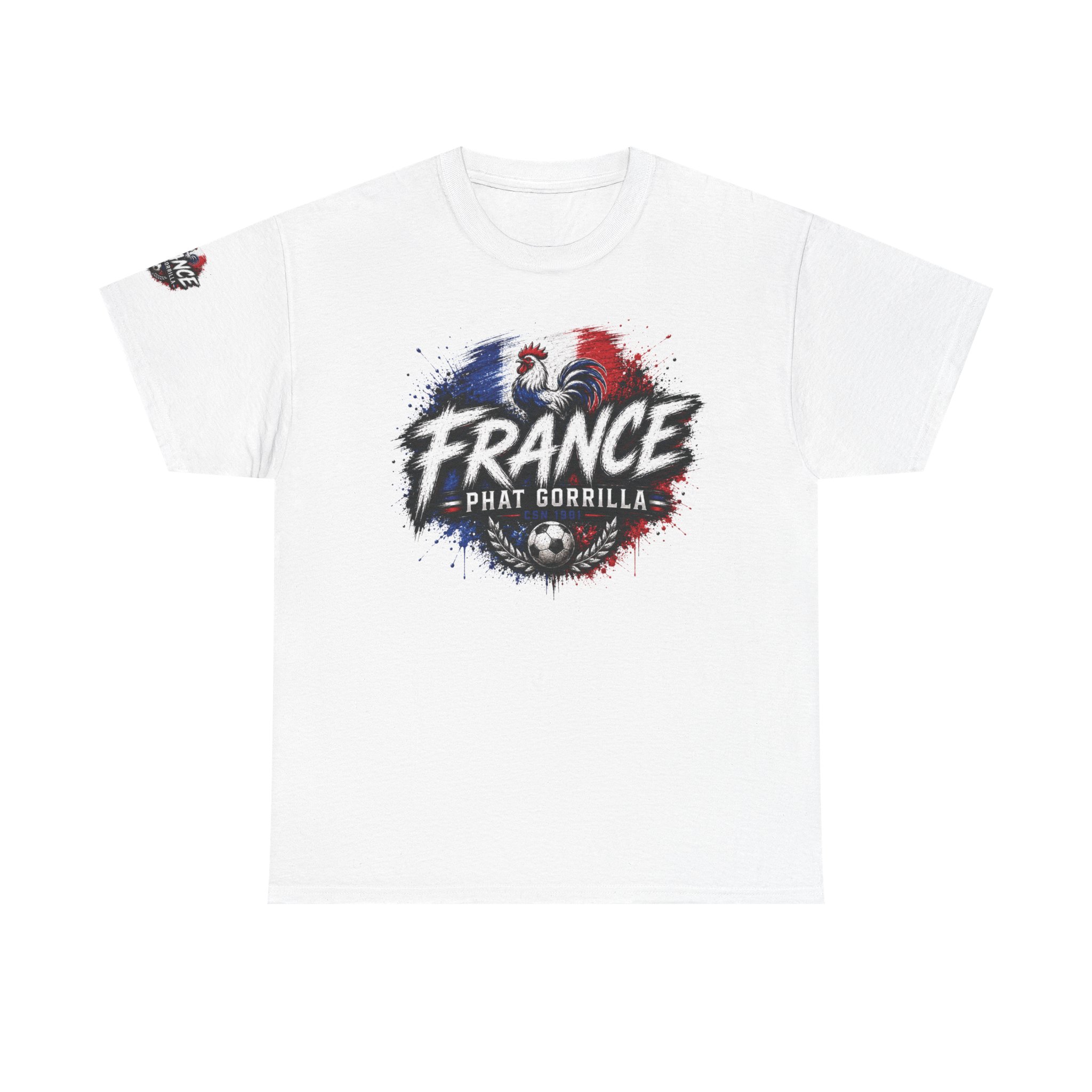 France Phat Gorrilla World Cup Tee - Gildan 5000 - Image 7