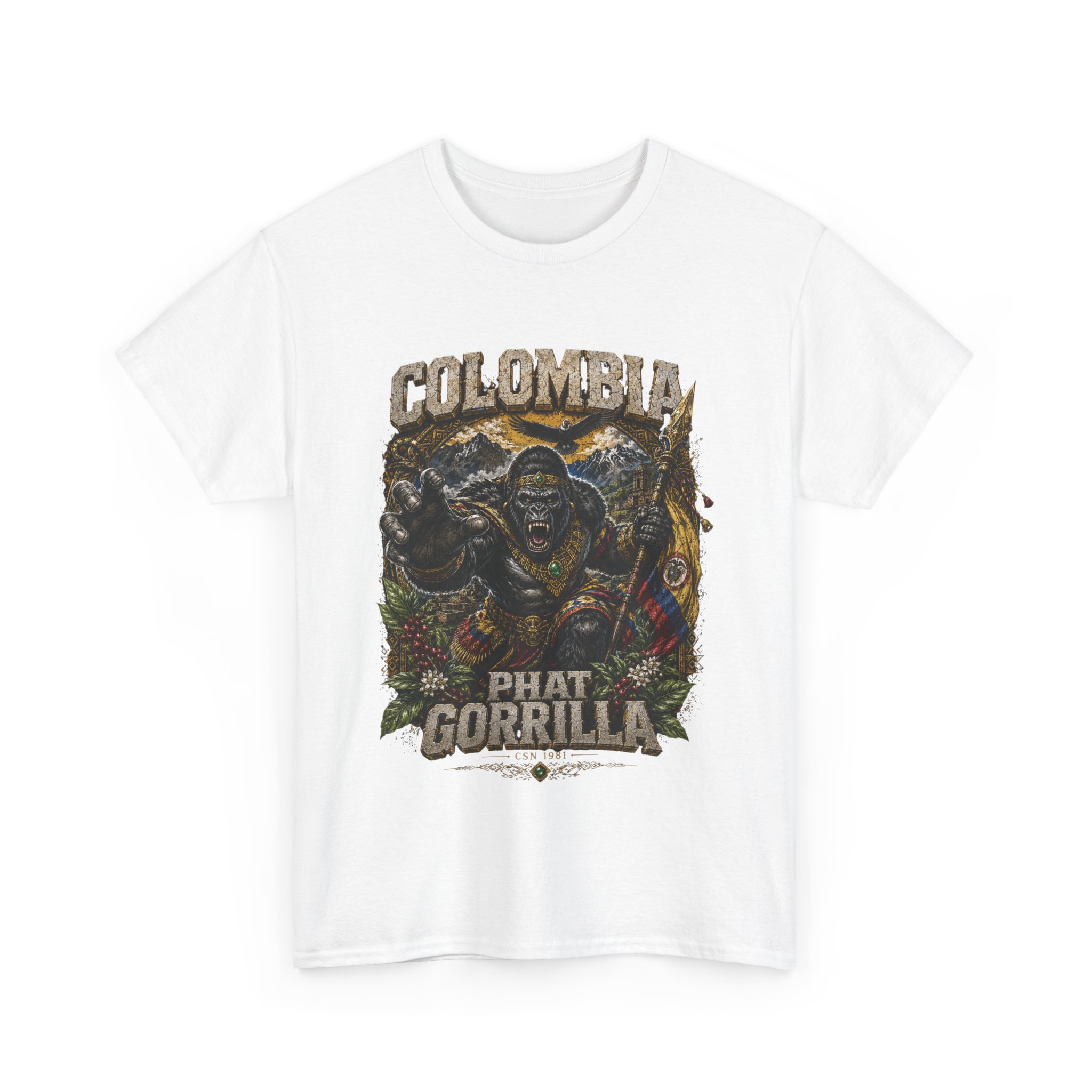 Colombia Phat Gorilla Graphic Tee - Image 2