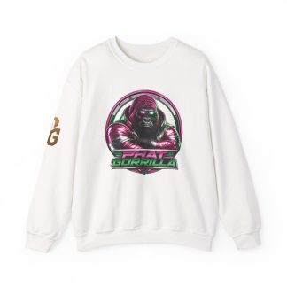 Gorilla Crewneck Sweatshirt — 'Phat Gorilla' Retro Neon Logo