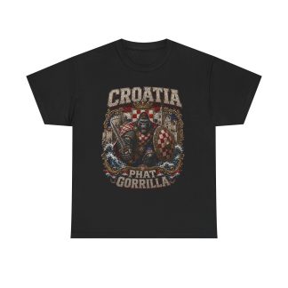 Croatia Phat Gorilla T-Shirt — Vintage Crest Graphic Tee
