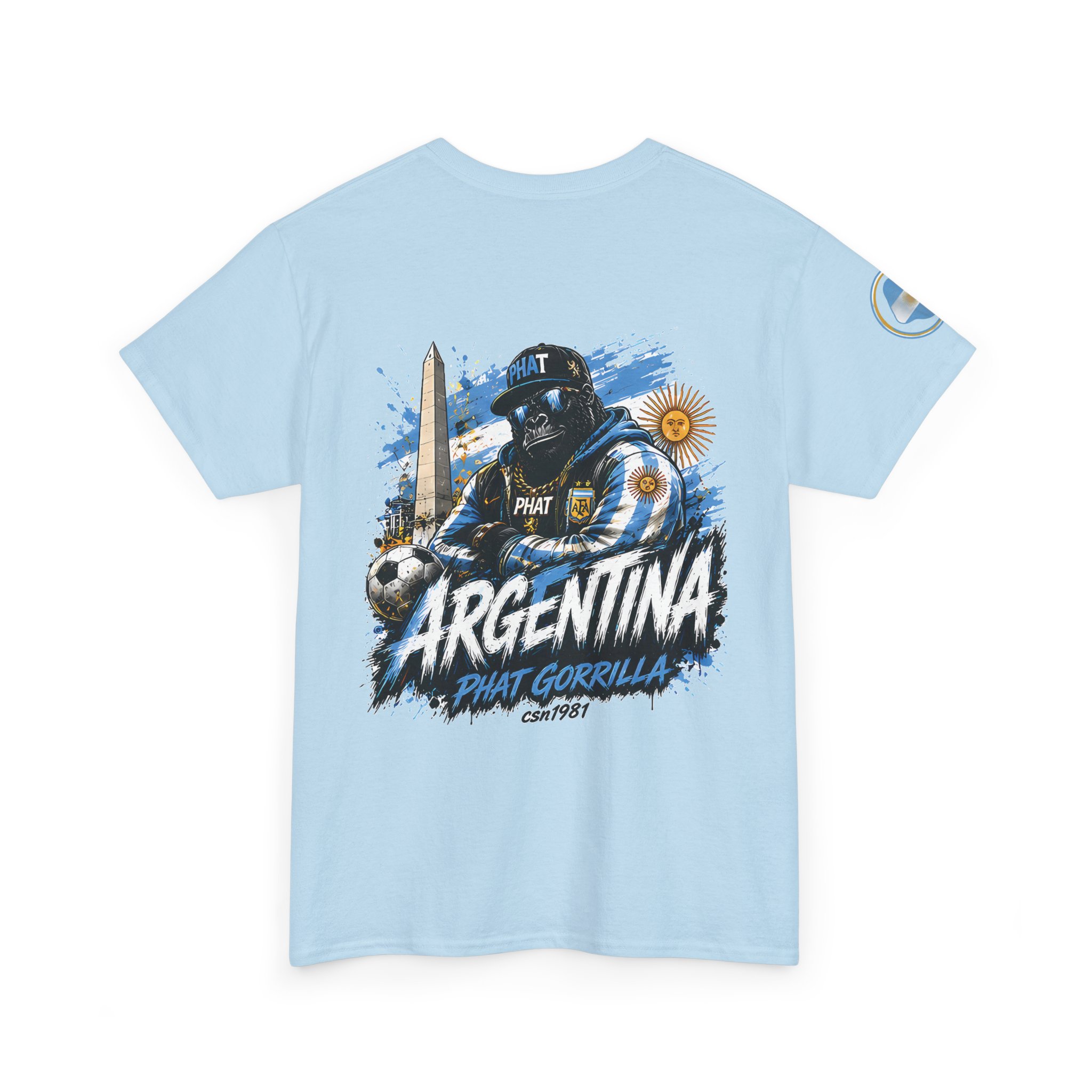 Gorilla King Tee — Green Streetwear Graphic T-Shirt with 'PHAT' Design - Image 8