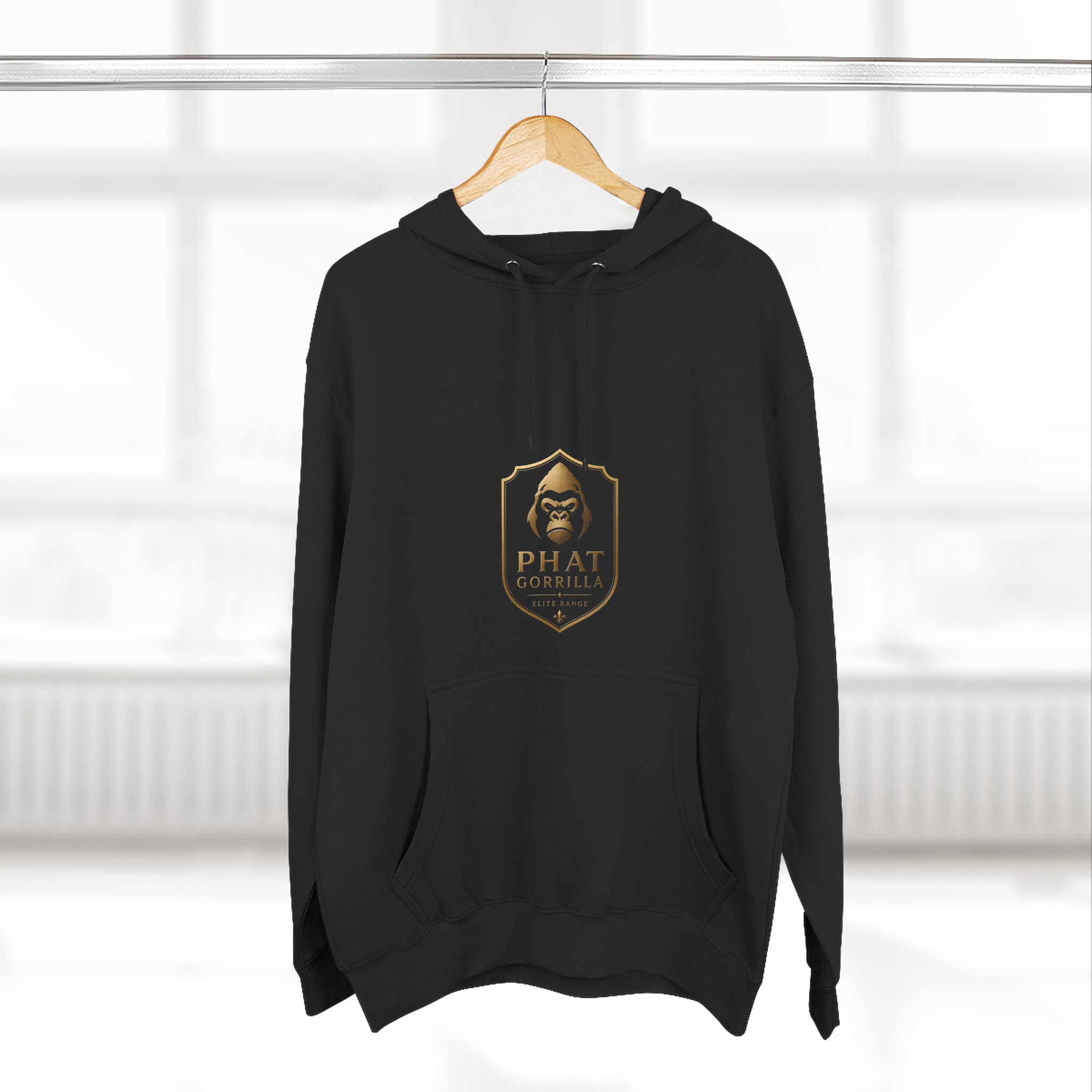 Phat Gorrilla Elite Black Shield Hoodie - Image 8