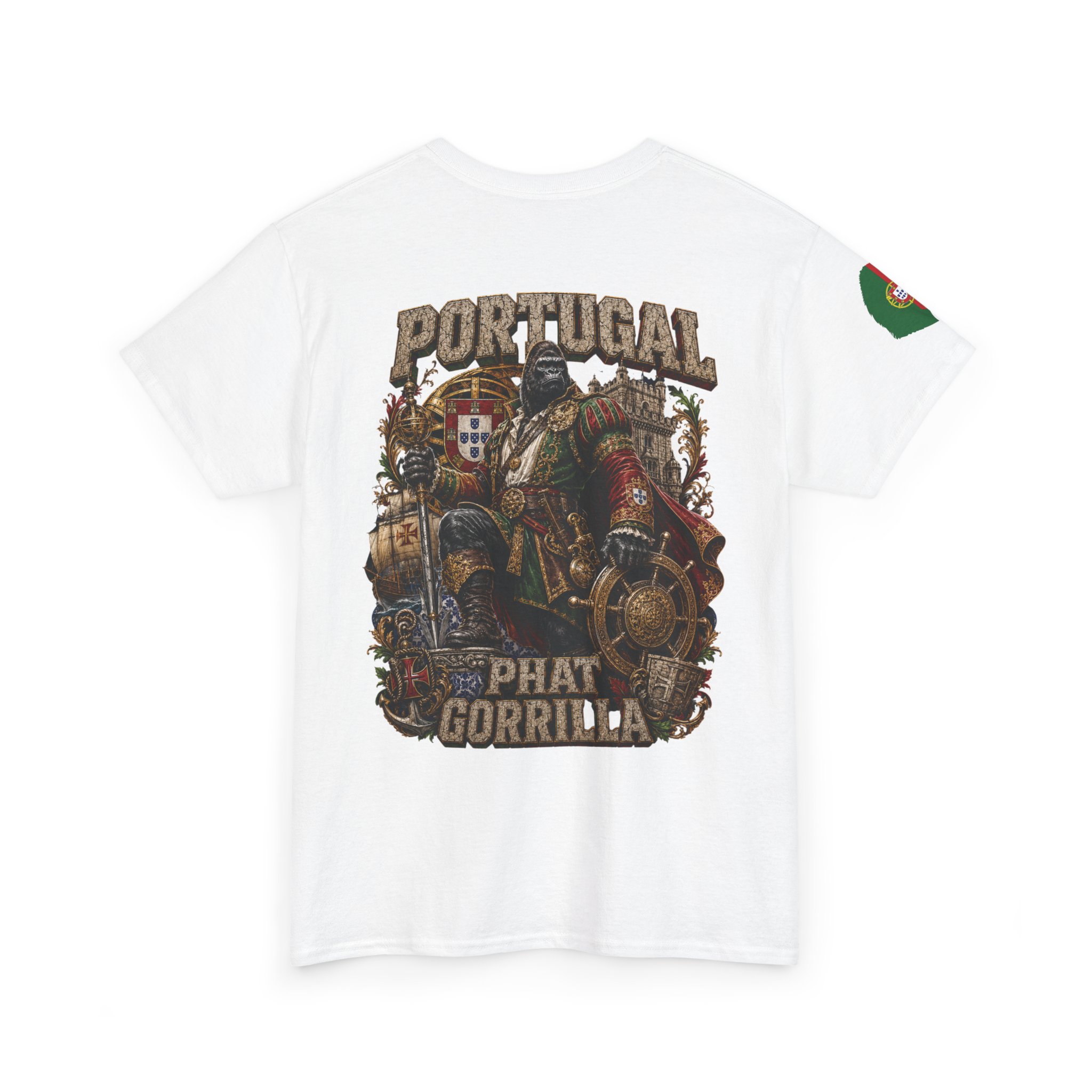 Portugal Phat Gorrilla World Cup Tee - Gildan 5000 - Image 4