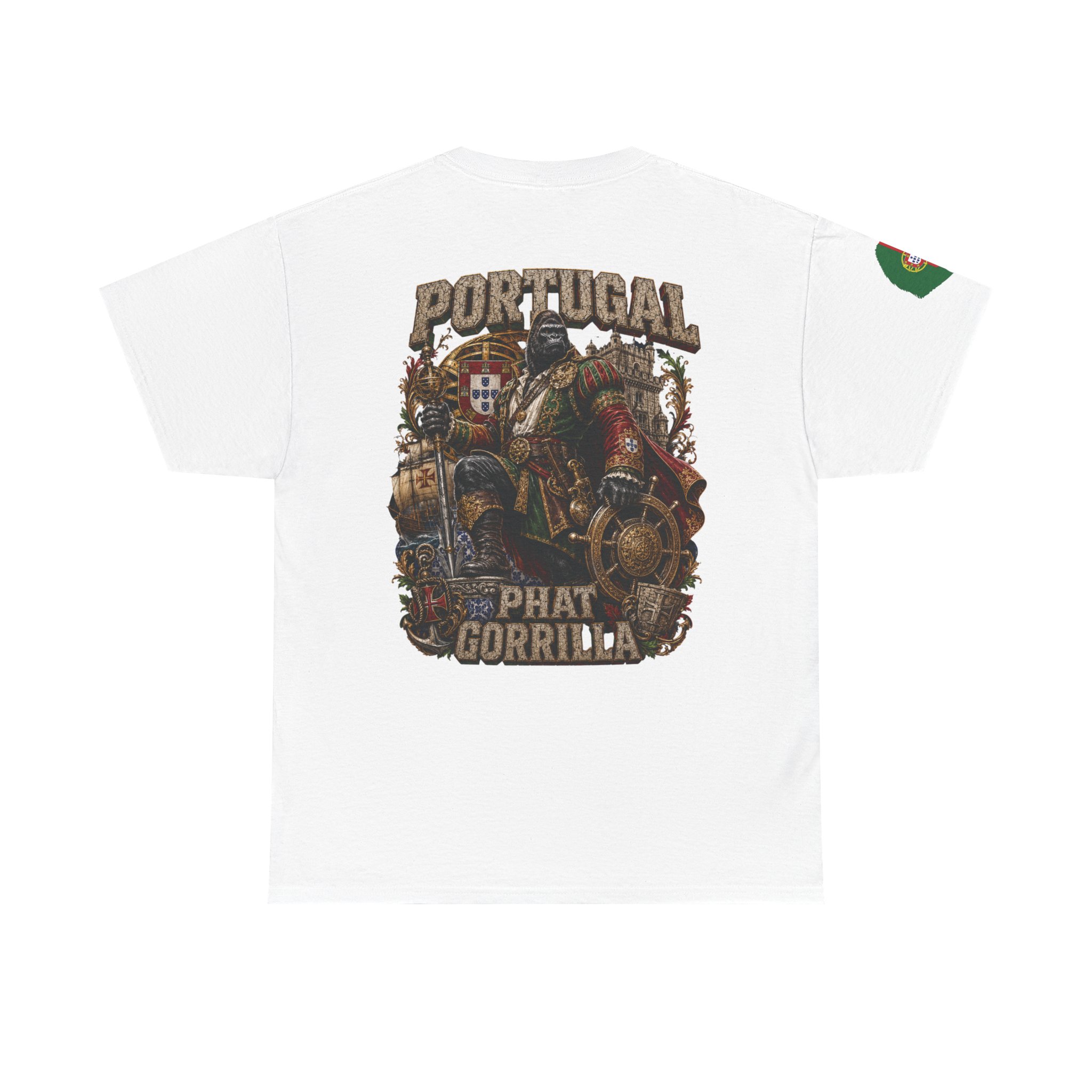 Portugal Phat Gorrilla World Cup Tee - Gildan 5000 - Image 2