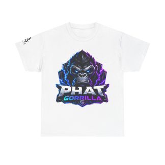 Gorilla Gaming Tee — "Phat Gorilla" Neon Logo Graphic T‑Shirt